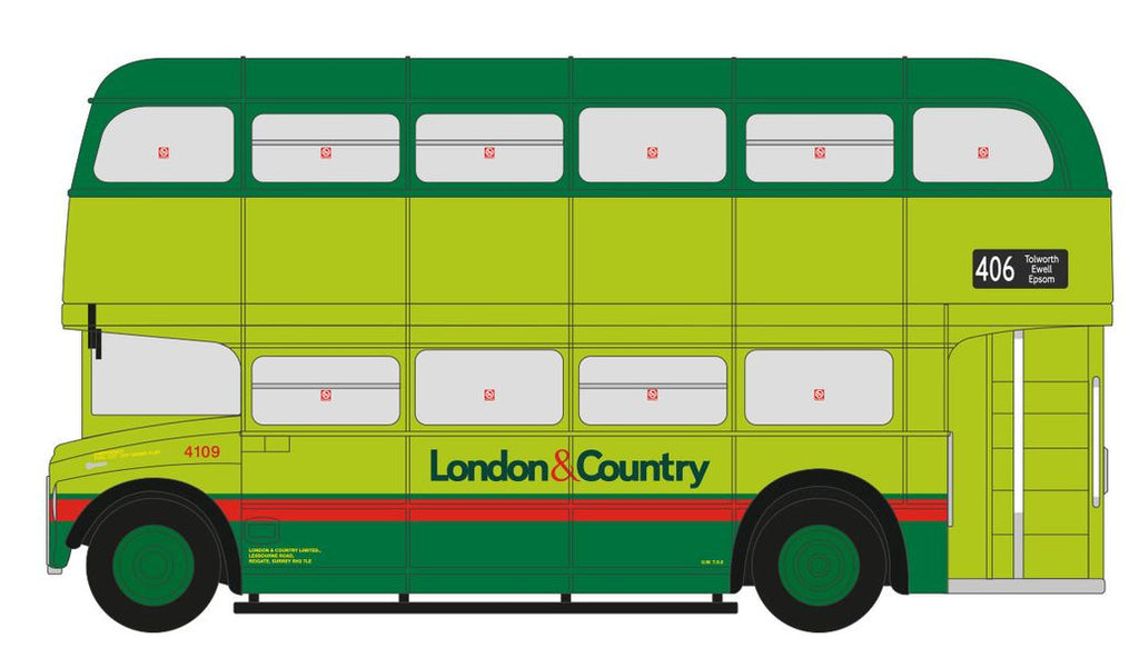 Routemaster London + Country Route 406 Epsom - Corgi 1:76th Scale