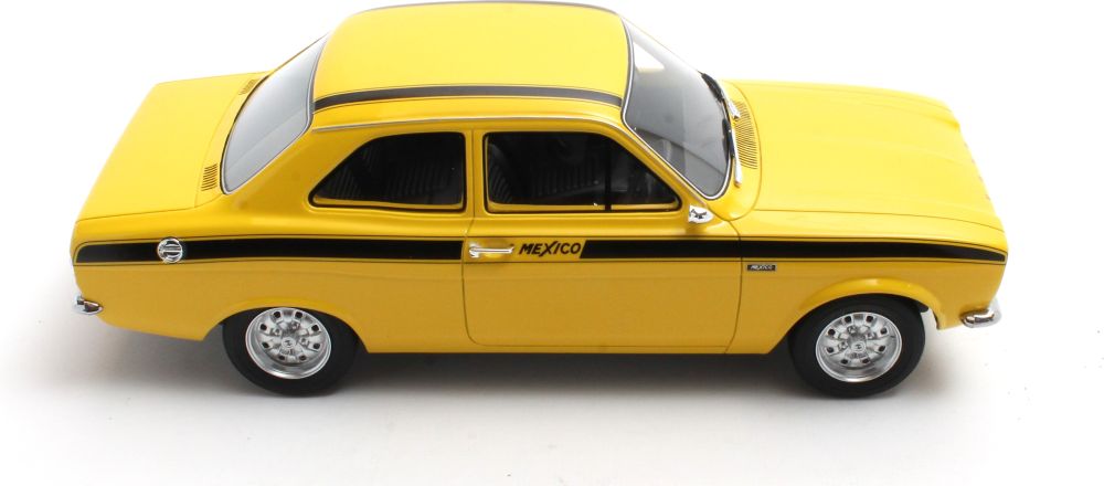 Ford Escort Mexico Yellow 1973 1:18th Scale by Cult Models