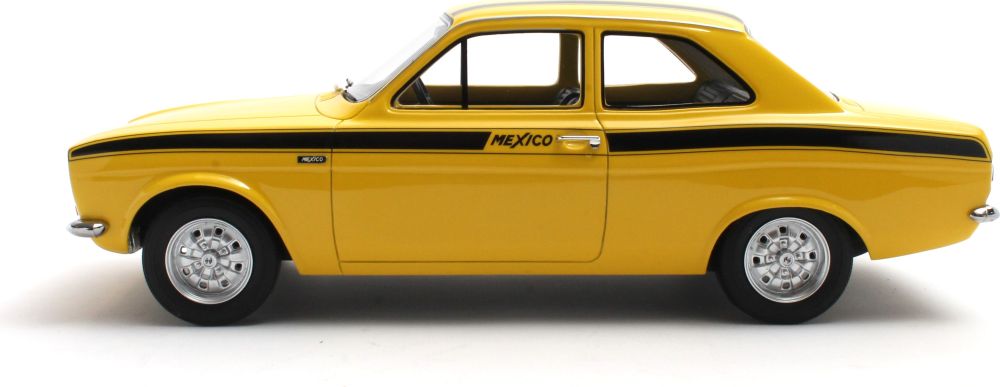 Ford Escort Mexico Yellow 1973 1:18th Scale by Cult Models