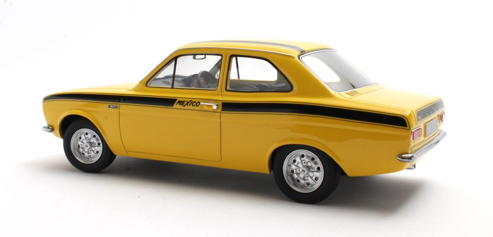 Ford Escort Mexico Yellow 1973 1:18th Scale by Cult Models