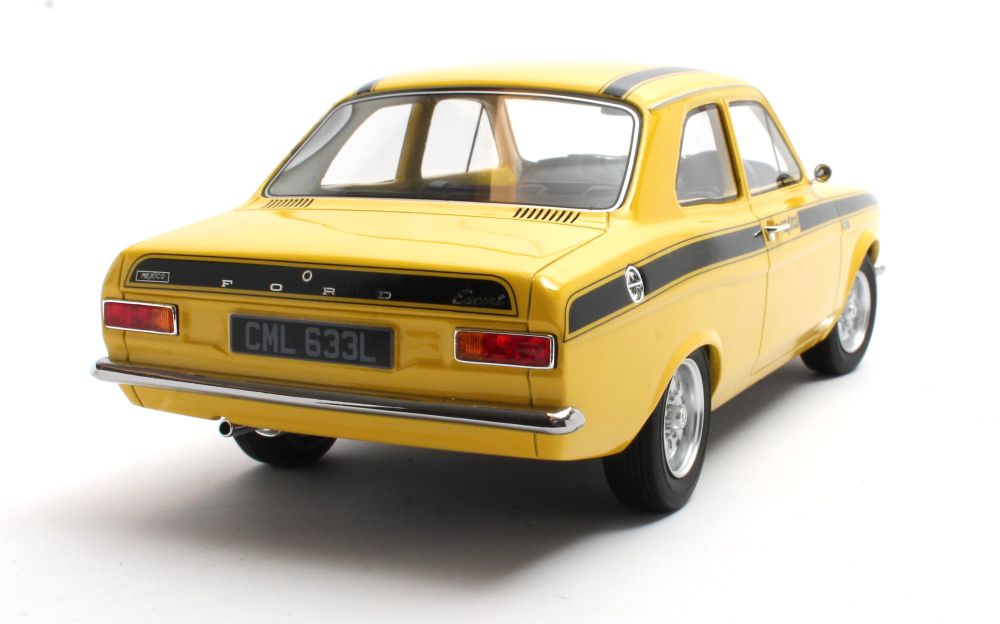 Ford Escort Mexico Yellow 1973 1:18th Scale by Cult Models