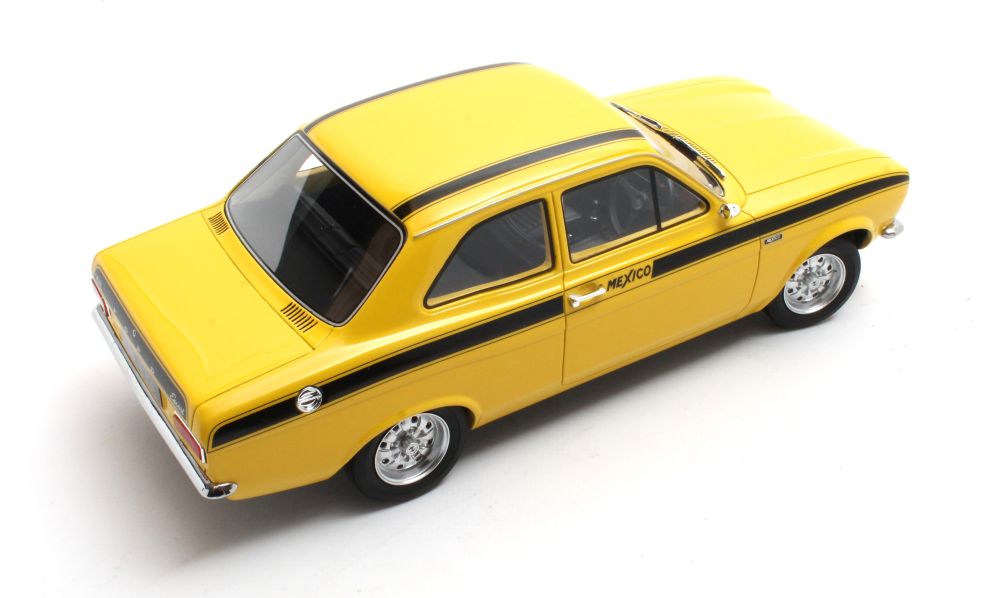 Ford Escort Mexico Yellow 1973 1:18th Scale by Cult Models