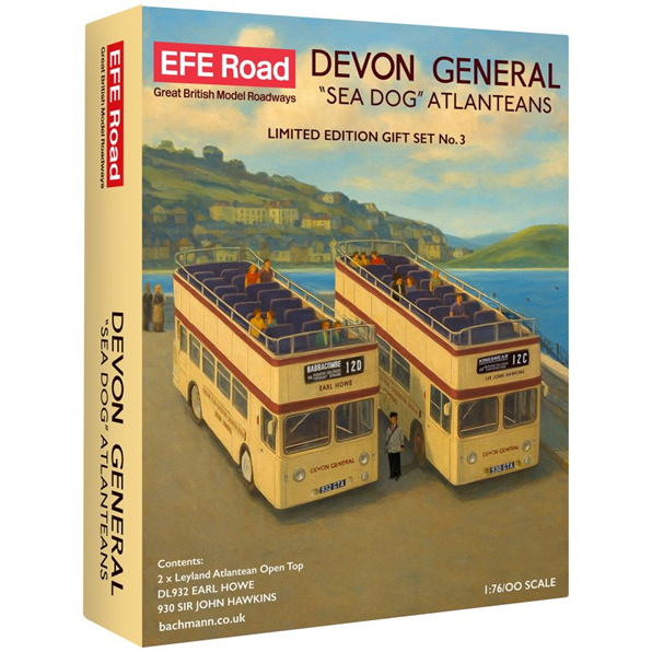 Leyland Atlantean Open Top Devon General "Sea Dog" Limited Edition Gift Set 1:76th Scale