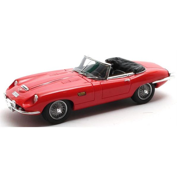 1:43 Scale Jaguar E-Type Roadster Frua Red Open 1964 Resin model by Matrix