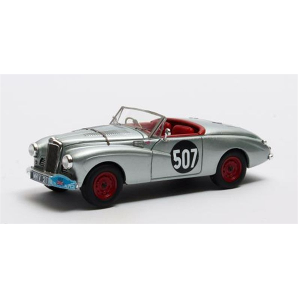 1:43 Scale Sunbeam Alpine #507 Rallye des Alpes Unpenalized S.Moss/John Cutts 1953 by Matrix