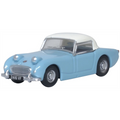 Austin Healey Frogeye Sprite Iris Blue/OEW - 1:76th Scale by Oxford